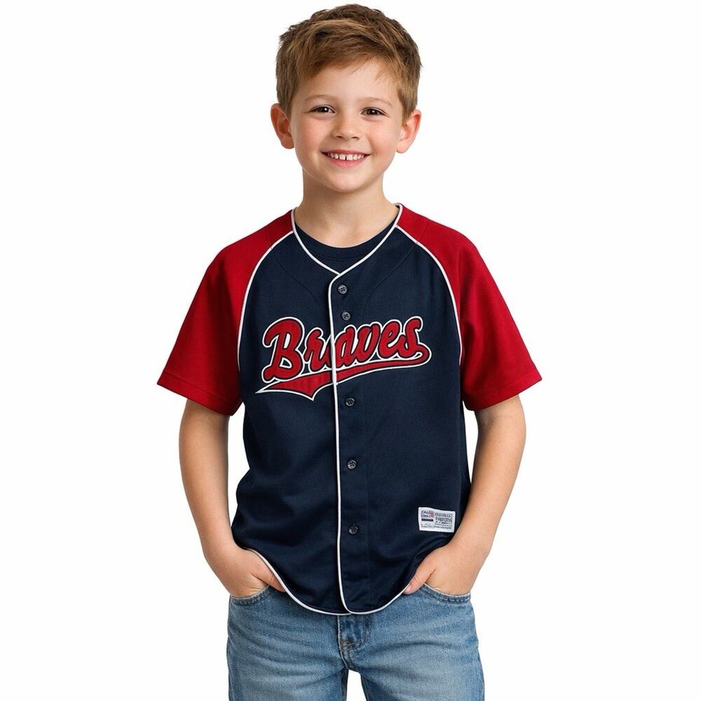 Genuine Merchandise Vintage Atlanta Braves #25 Andruw Jones Jersey Youth Large